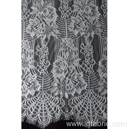 100% Nylon Panel Lace Fabric Design-C